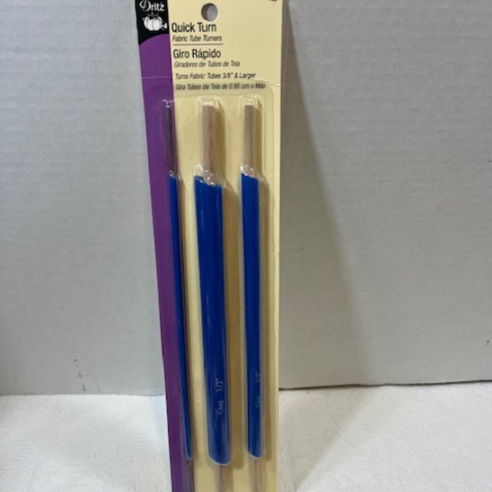 Quick Turn Fabric Tube Turners Set of 3/Pkg Sewing, Crafting